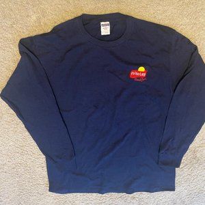 Jerzees Long Sleeve Tee, NWOT, Size L, Heavyweight 100% Cotton, Navy